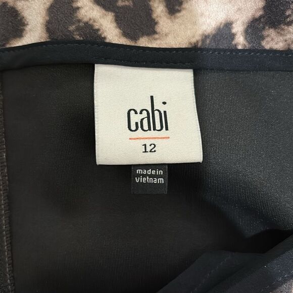 CAbi 4609 Sophia Leopard Print Stretch Mini Skirt - Picture 4 of 9